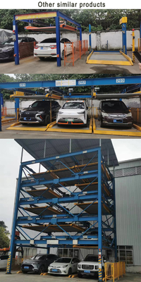 Motor Chain Drive Vertikal Rotary Parking Lift Untuk Multi-story 40 Ton Kapasitas