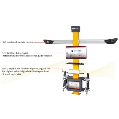 Metal 110v Ban Alignment Machine Keakuratan Tinggi Dan Pembaruan Alldata Gratis