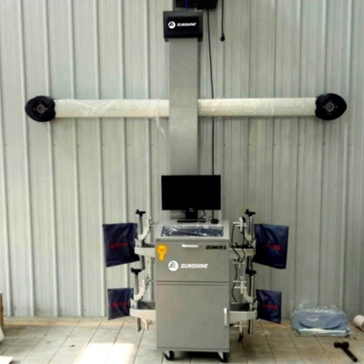 High Precision 3d Wheel Alignment Machine Operasi stabil dengan 4 kaki penjepit