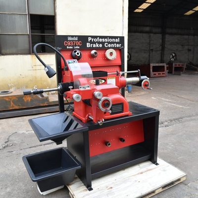 350kg 0,75kw Mesin pemotong drum rem C9370C 3 Spindle Kecepatan disesuaikan