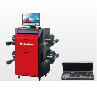 110V Laser Vehicle Aligning Machine Untuk Kendaraan Komersial Truck Wheel Aligner