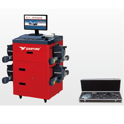 110V Laser Vehicle Aligning Machine Untuk Kendaraan Komersial Truck Wheel Aligner