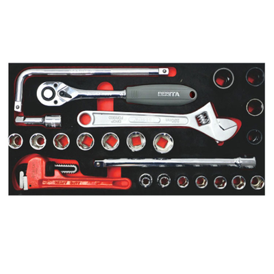 53pcs Four Wheel Mobil Alat Mekanik Set 3 Laci untuk bengkel perbaikan