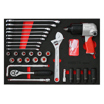 Besita 6685S 66pcs Tool Set Trolley 4 laci Nyaman untuk pemeliharaan ban