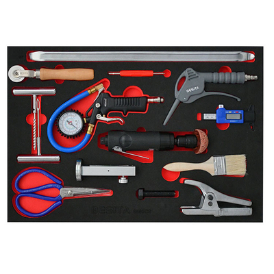 Besita 6685S 66pcs Tool Set Trolley 4 laci Nyaman untuk pemeliharaan ban