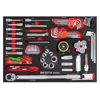 BESITA Grey 6691 257pcs Set alat mekanik untuk perbaikan kendaraan off-road