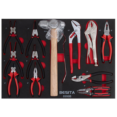365pcs Tool Set Trolley 7 Laci Trolley bergerak untuk ruang garasi hemat