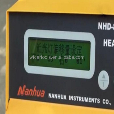 Penguji lampu depan baja NHD-8101 Dengan fungsi penyelarasan laser Lebar 59cm