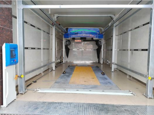 Peralatan cuci mobil tanpa sentuh dengan 6 pengering dan ukuran rel 8m Lx5mm