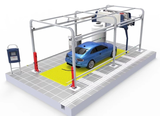 Mesin cuci mobil tanpa sentuhan WT-518A berwarna kuning dengan kinerja motor 5KW