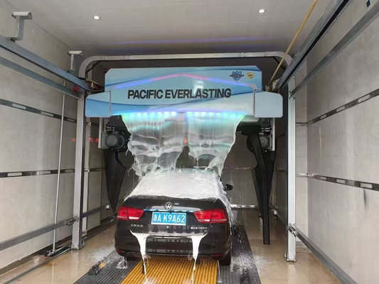 6 Air Dryers Otomatis Touch Free Car Wash Layanan 24 jam Sistem Cuci Mobil Penuh Otomatis 100-130 Bar Rollover Car Wash System