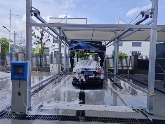 FS360 Cuci Mobil Otomatis Penuh Tekanan Pembilasan Air Tinggi 3 Sistem Daur Ulang Air Cuci Mobil 38Kw 360 Mesin Cuci Mobil Otomatis