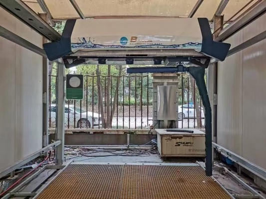 Mesin Cuci Mobil Otomatis Bebas Sentuh Logam 7500*3500*3200mm AC380V Sistem Cuci Mobil Tanpa Sentuh 100Bar