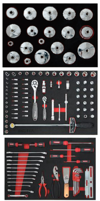 128pcs Solusi Alat Stasiun Minyak Bowl Bentuk Jaringan Minyak Kunci Wrench Tool Holder Set Filter Minyak Kunci Wrench Set Untuk Pemeliharaan Mobil