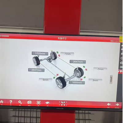 Mesin Semi Alignment dengan perlindungan overvoltage kemampuan super anti interferensi Mesin Wheel Alignment Automotive Alignment Equipment Peralatan bengkel ban