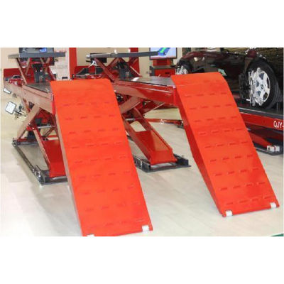 Lift Mobil Gunting Vertikal Berbentuk-Y untuk Pengangkatan Penyelarasan Roda Tugas Berat Kapasitas Angkat 11 silinder 5500kg