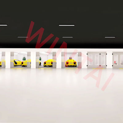 Ruang Semprot Cat Mobil Ruang Persiapan Otomatis Pemanggangan Garis Pengecatan