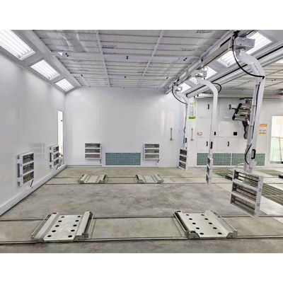 Ruang Semprot Cat Mobil Ruang Persiapan Otomatis Pemanggangan Garis Pengecatan