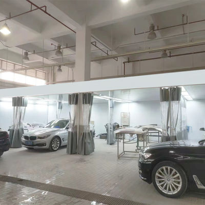 Ruang Semprot Cat Mobil Ruang Persiapan Otomatis Pemanggangan Garis Pengecatan