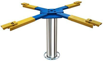 Desain Tersembunyi Hidrolik Lantai Tunggal Tiang Angkat Mobil 3500kg Untuk Cuci Mobil