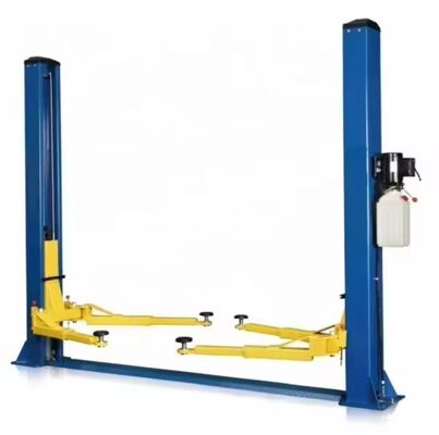 4200kg CE Disetujui 2 Post Clear Floor Hydraulic Car Lift 2850mm Lebar Antara