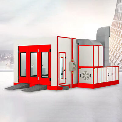 Professional Car Spray Booth with G10 Diesel Burner Digital Control Panel and High-efficiency Exhaust Fan for Automotive Painting