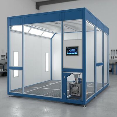 G10 Diesel Burner Car Spray Booth dengan Panel Kontrol Digital dan Struktur Baja 300mm untuk Pengecatan Otomotif