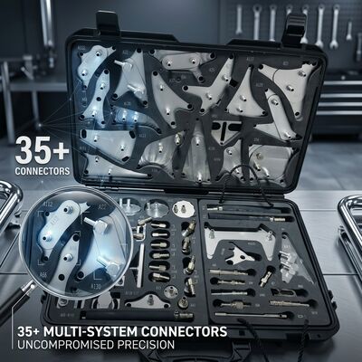 35 Piece ATF Adapter Kit dengan Oil Pressure Tester Transmission Diagnostic Service Set